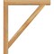 Ekena Millwork Traditional Block Rough Sawn Bracket w/ Offset Brace, Western Red Cedar, 6"W x 42"D x 48"H BKT0604X42X48TRA05RWR - alternate 2